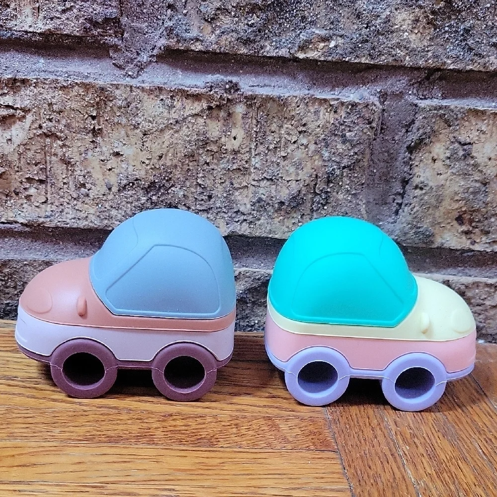Elbebe Colorful Building Block Stackable Toy Cars NEW IN BOX